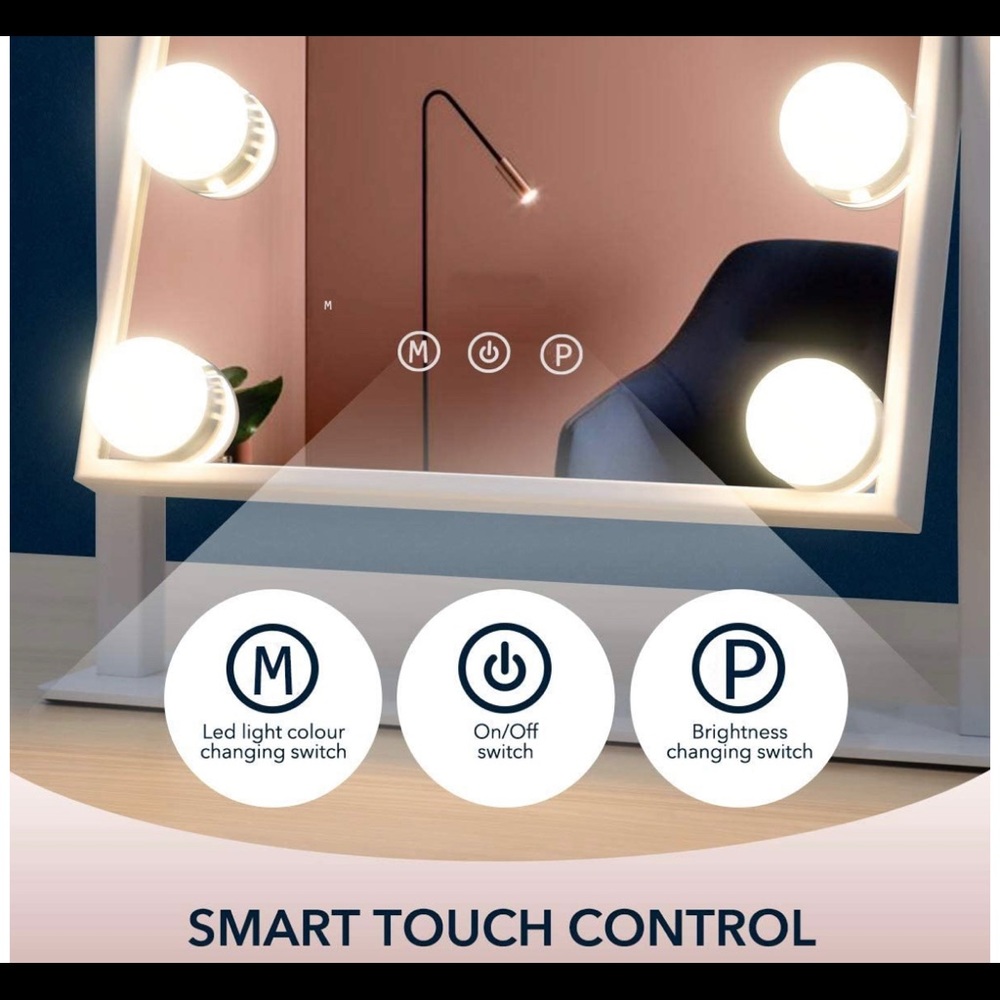 Lighted vanity mirror - Picture 2 of 5